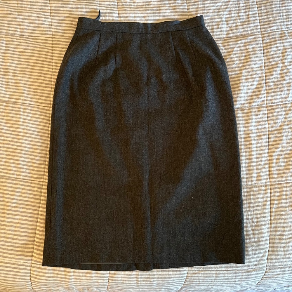 Vintage Ports wool grey skirt